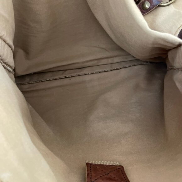 Duluth Trading Brown Leather Messenger Bag & Dust Bag Adjustable Shoulder Strap - Picture 13 of 16